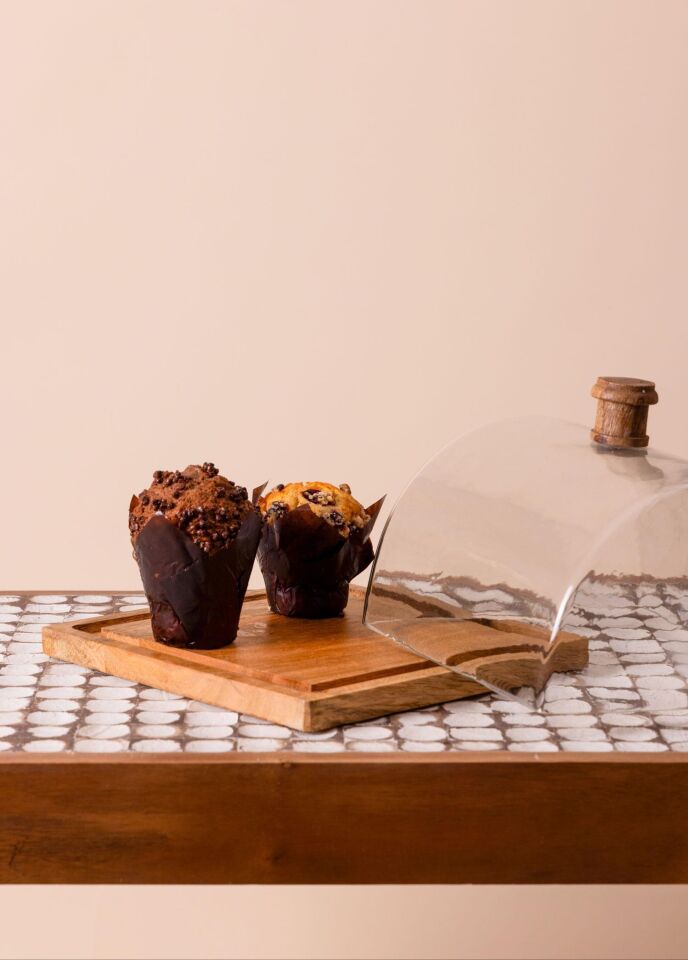 The Mia Madera Dikdörtgen Kek Saklama Fanusu 15x19x19 cm