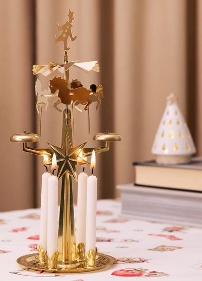 The Mia Atlı Karınca Metal Mumluk Gold