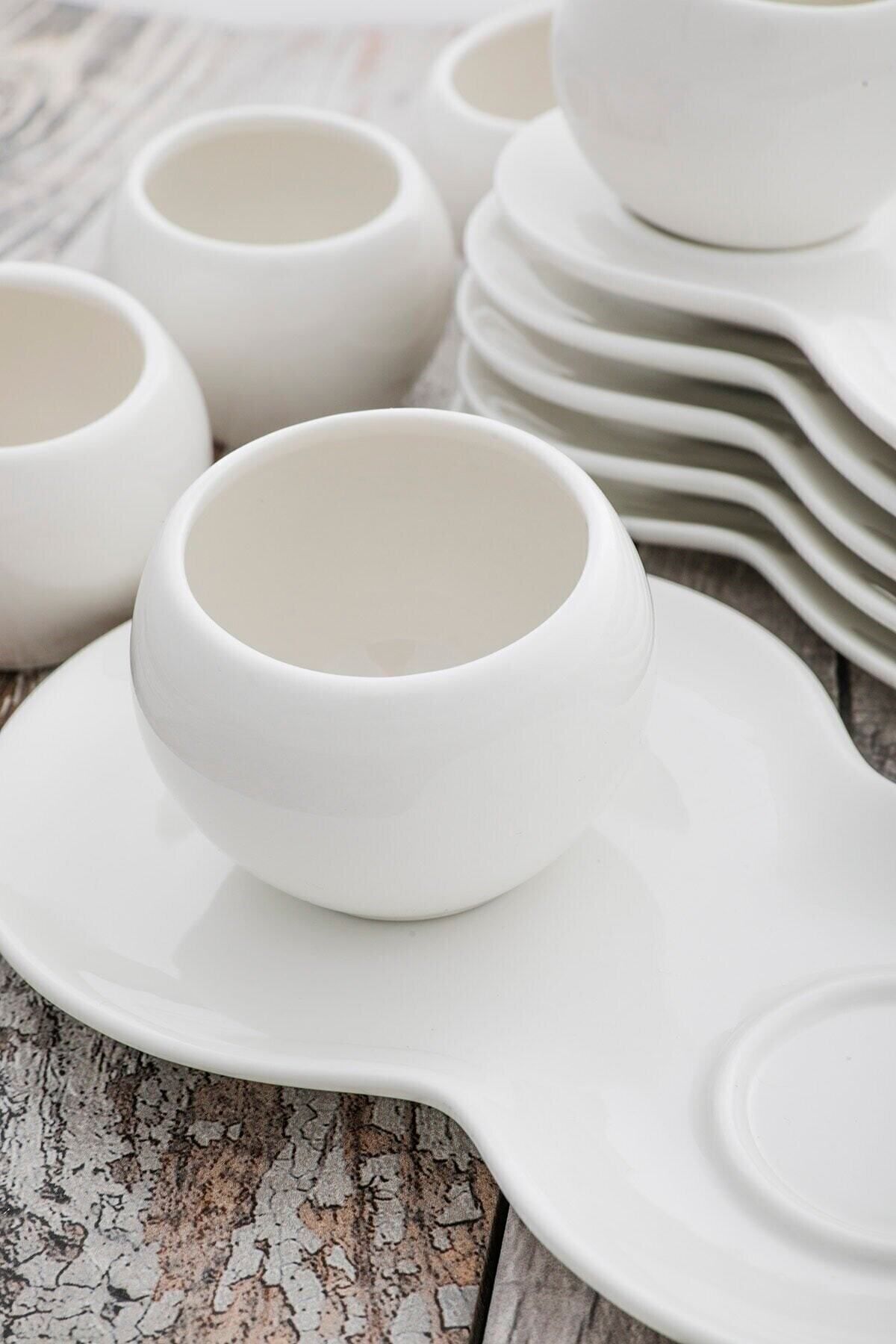 Arow Biboke 4'lü Porselen Tabaklı Kase Takımı