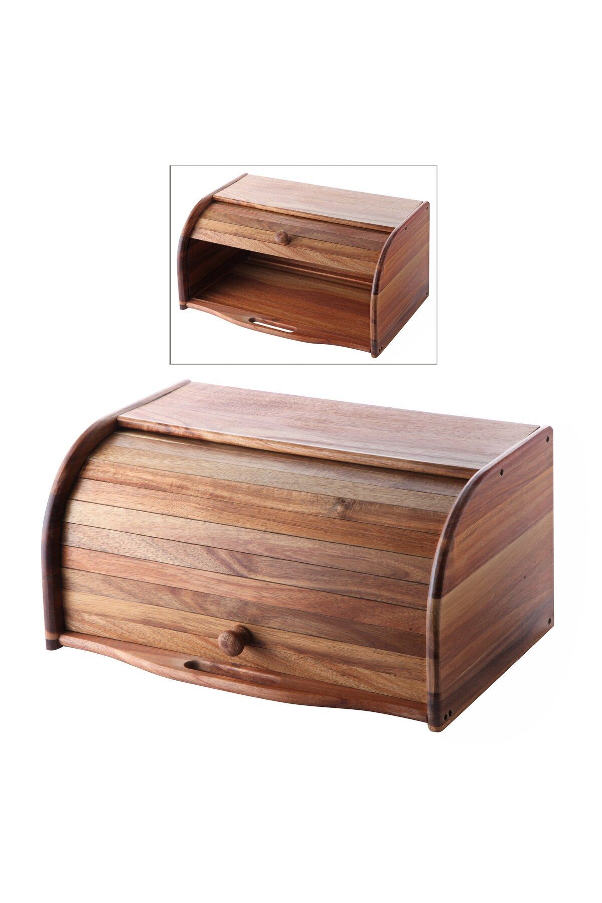 Balsa AKASYA ağacı sürgülü ekmek dolabı  38 x 19