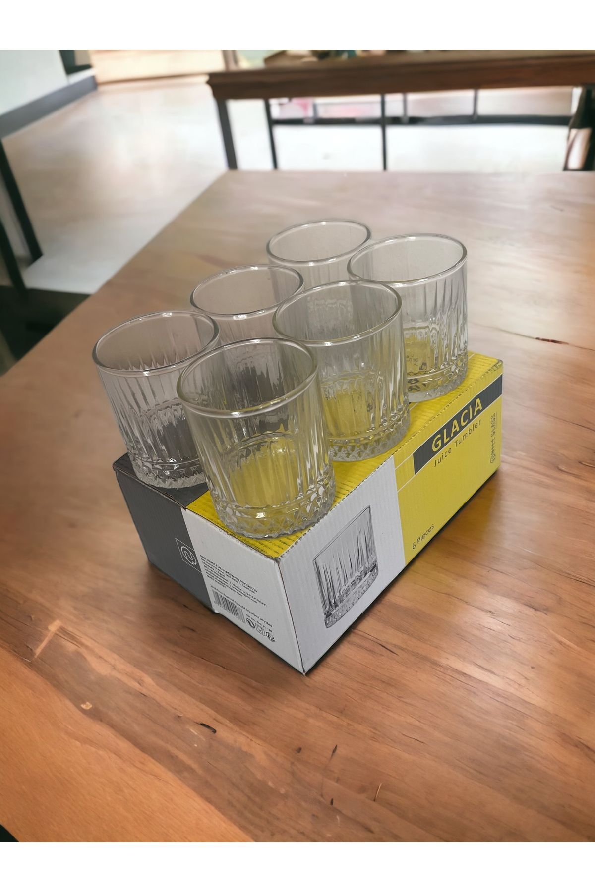 6 Lı Set Viski Bardağı Bardağı 200 Ml