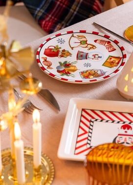 The Mia Globe Yılbaşı Temalı 6'lı Pasta Tabak 19cm