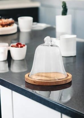 The Mia Madera Kek Saklama Fanusu 20x21x21 cm