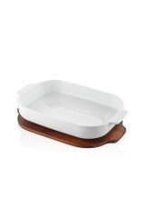 The Mia Woody Kapaklı Fırın Kabı 33x19 cm