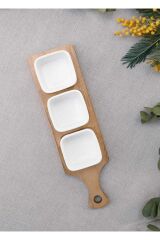 The Mia Woody Porselen Servis 33x10 cm