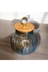 Zeyve Home Bambu Kapaklı Süzgeçli Cam Demlik 1000 Ml