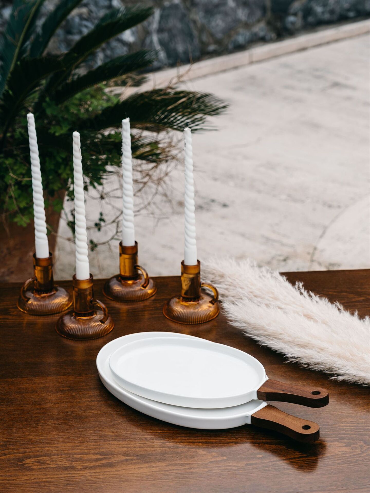 The Mia Woody Porselen Servis 36x17 Cm