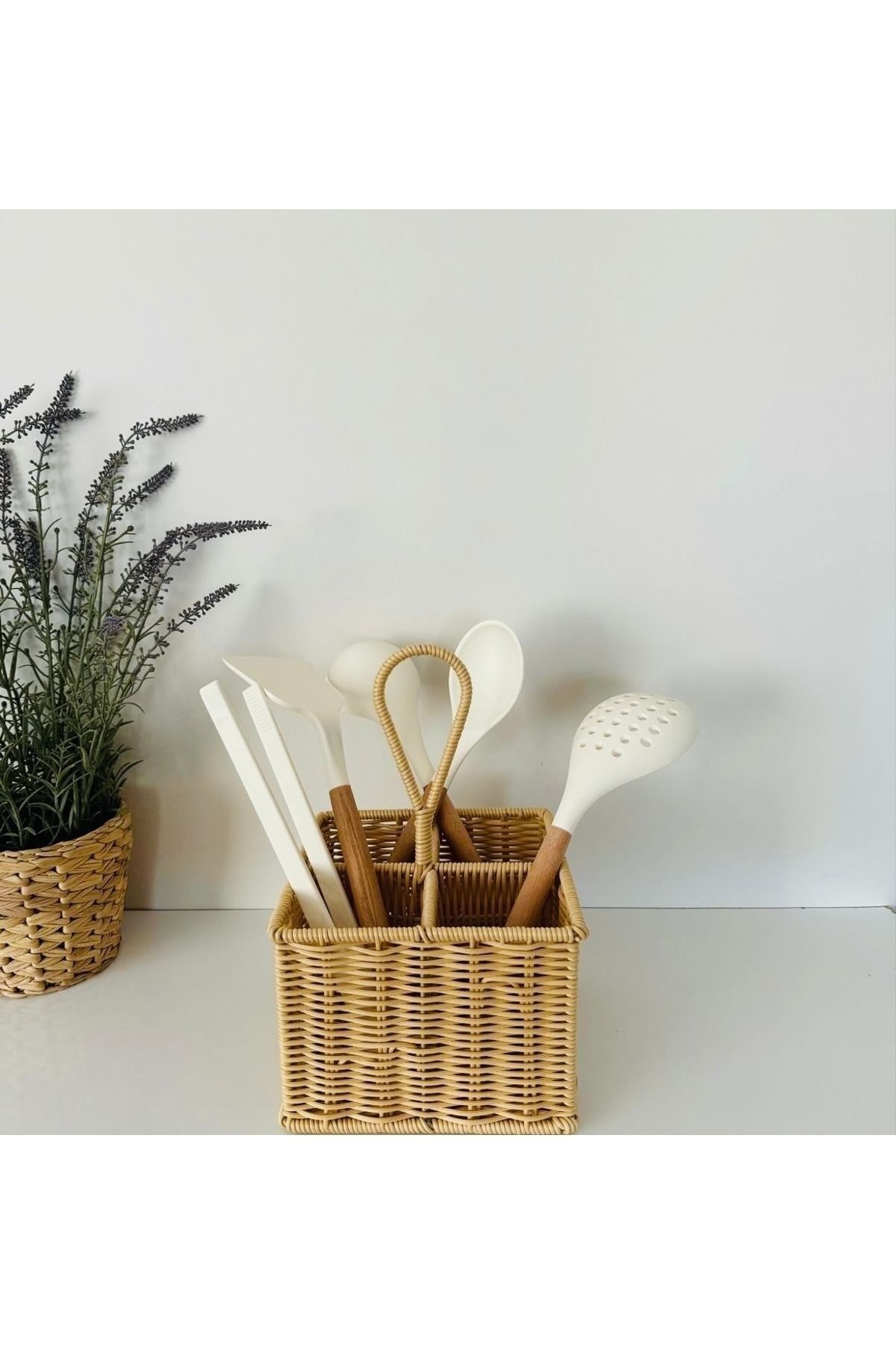Mien Rattan Organizer 4 Bölmeli 31 cm