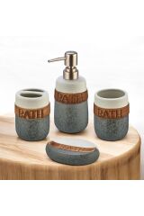 Mien 4 lü Porselen Banyo Seti