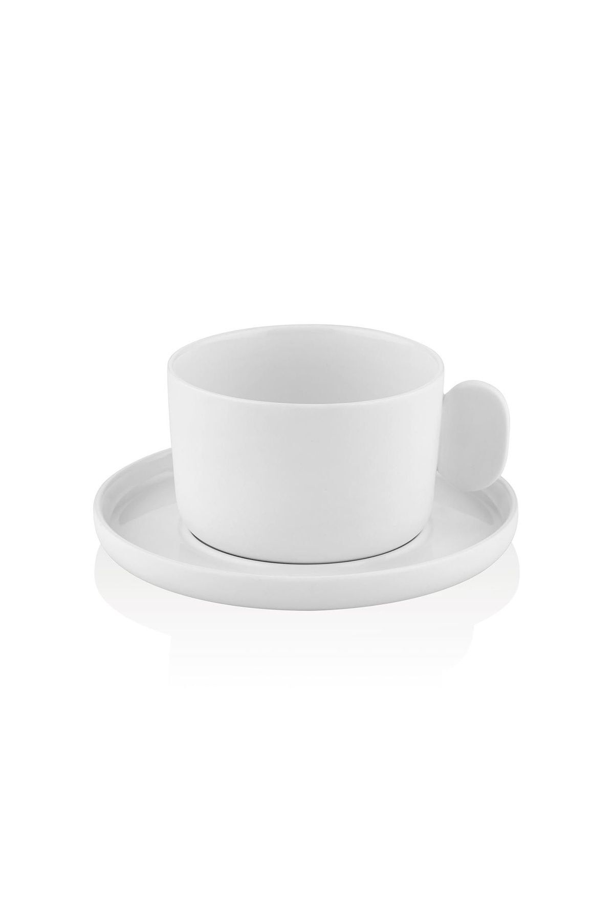 The Mia Cotta Limoges Porselen Çay Fincanı Tek Kişilik Beyaz 250 ml