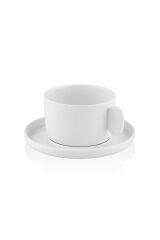 The Mia Cotta Limoges Porselen Çay Fincanı Tek Kişilik Beyaz 250 ml