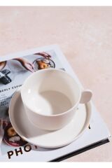The Mia Cotta Limoges Porselen Çay Fincanı Tek Kişilik Beyaz 250 ml