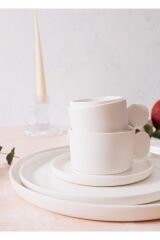 The Mia Cotta Limoges Porselen Çay Fincanı Tek Kişilik Beyaz 250 ml