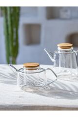 The Mia Bambu Kapaklı Süzgeçli Demlik 600 ml