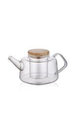 The Mia Bambu Kapaklı Süzgeçli Demlik 600 ml