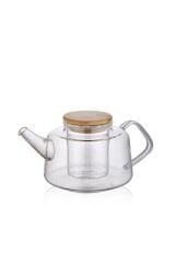 The Mia Bambu Kapaklı Süzgeçli Demlik 600 ml