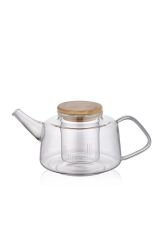 The Mia Bambu Kapaklı Süzgeçli Demlik 600 ml