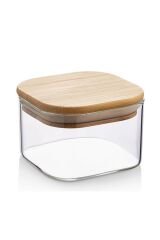 Mien 4'lü Cam Bambu Kapaklı Kahvaltılık