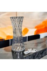 Çok Fonksiyonlu Masa Lambası Kristal Elmas Led Dokunmatik Sensör Usb Şarj