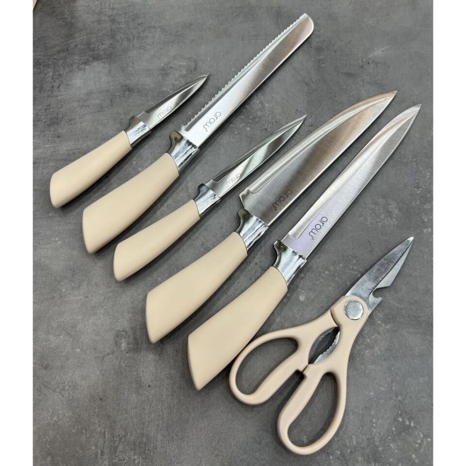 Arow Lüx Pamela Standlı 7 Parça Bıçak Seti