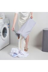 Arow Garb 2 Bölmeli Katlanabilir Kumaş Çamaşır Sepeti 50 Lt