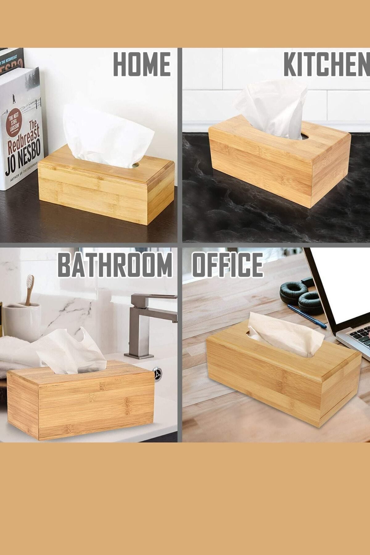 Mien Bambu Dikdörtgen Peçetelik 23 x 13