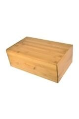 Balsa Dikdörtgen Bambu Ekmek Dolabı  40x14x23