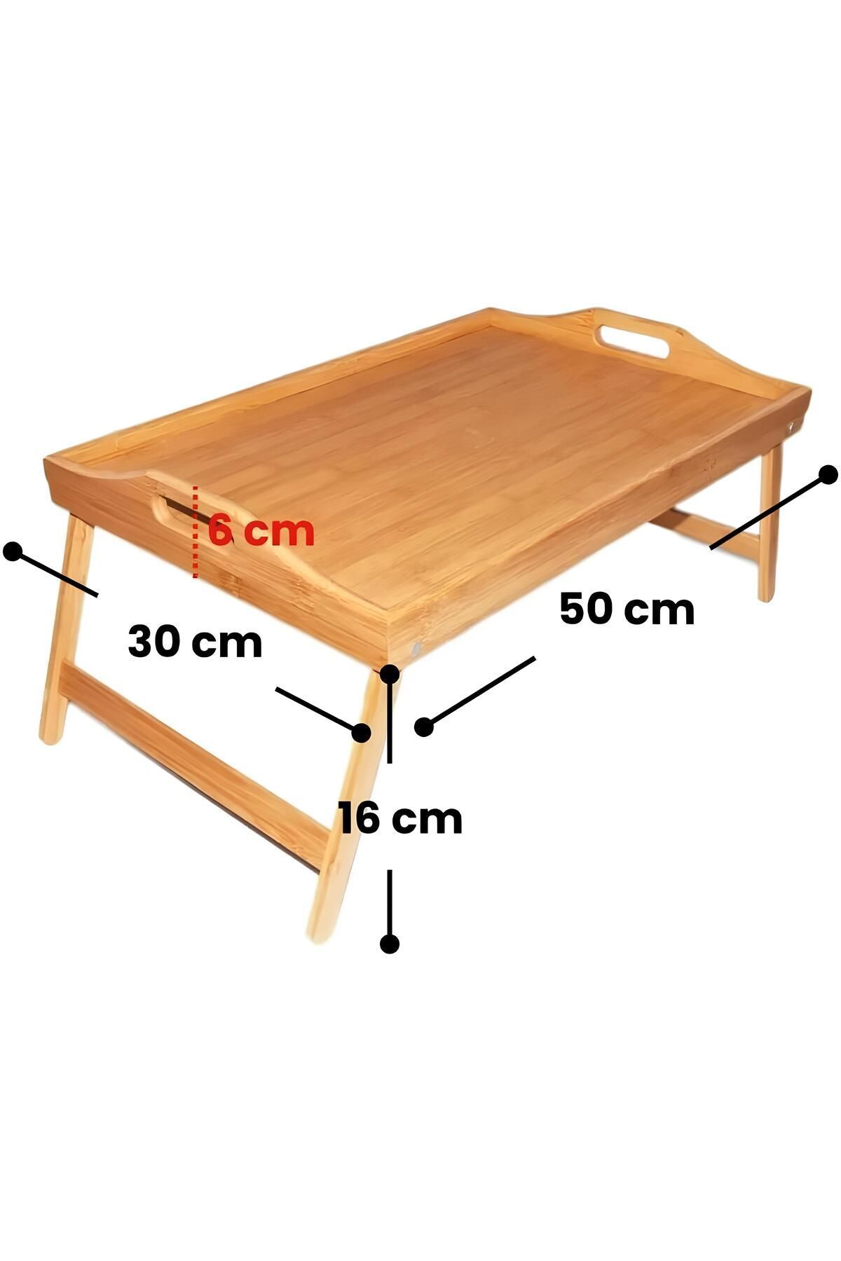 Bambu Ayaklı Tepsi 37.5 x 26 Cm