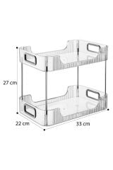 2 Katlı Makyaj ve Düzenleme Kutusu & Organizer& Düzenleyici