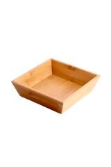 Balsa Bambu Lüx Kare Büyük Ekmeklik/Meyvelik