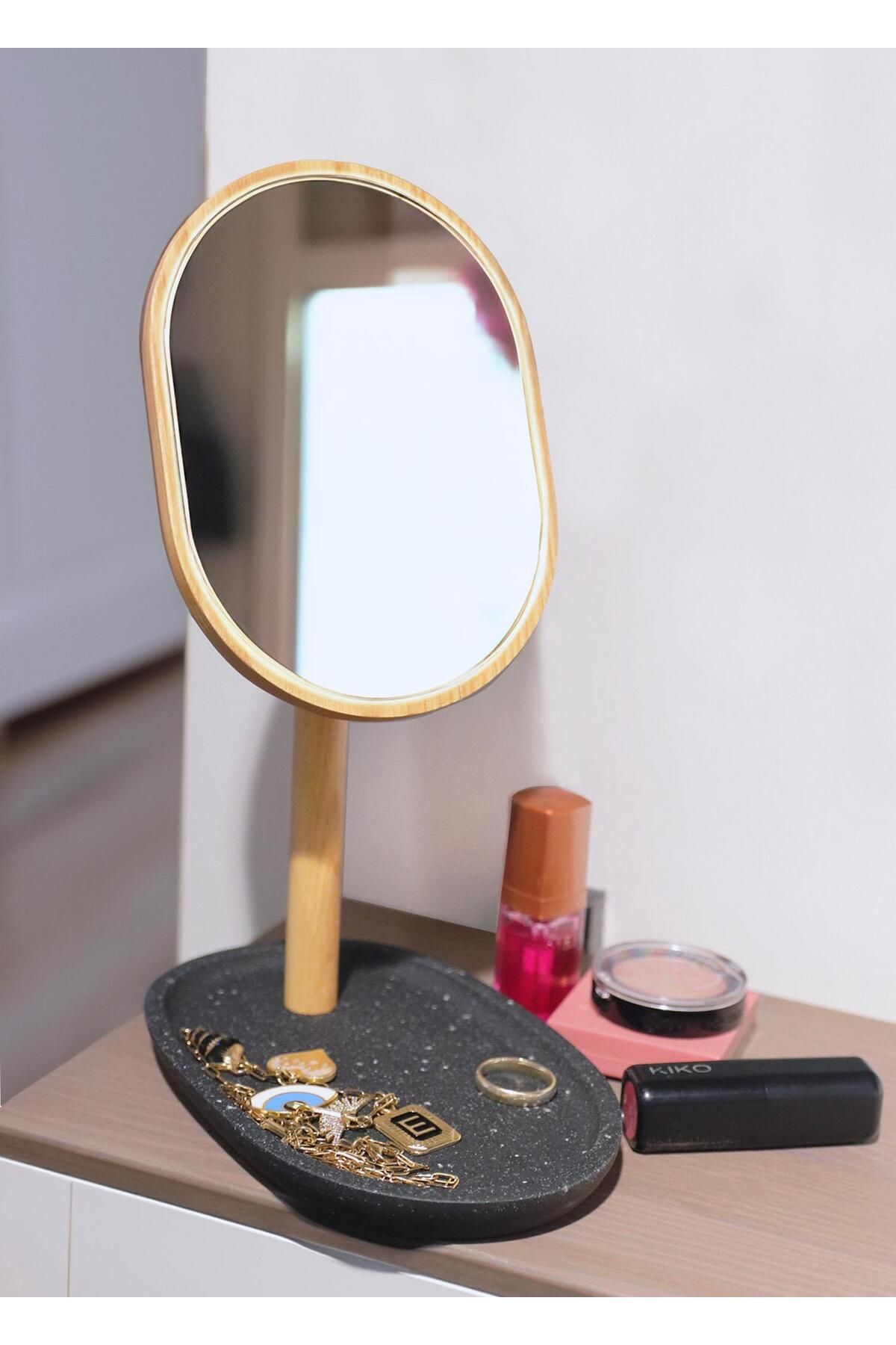 The Mia Akasya Makyaj Aynası 17x11x24 Cm