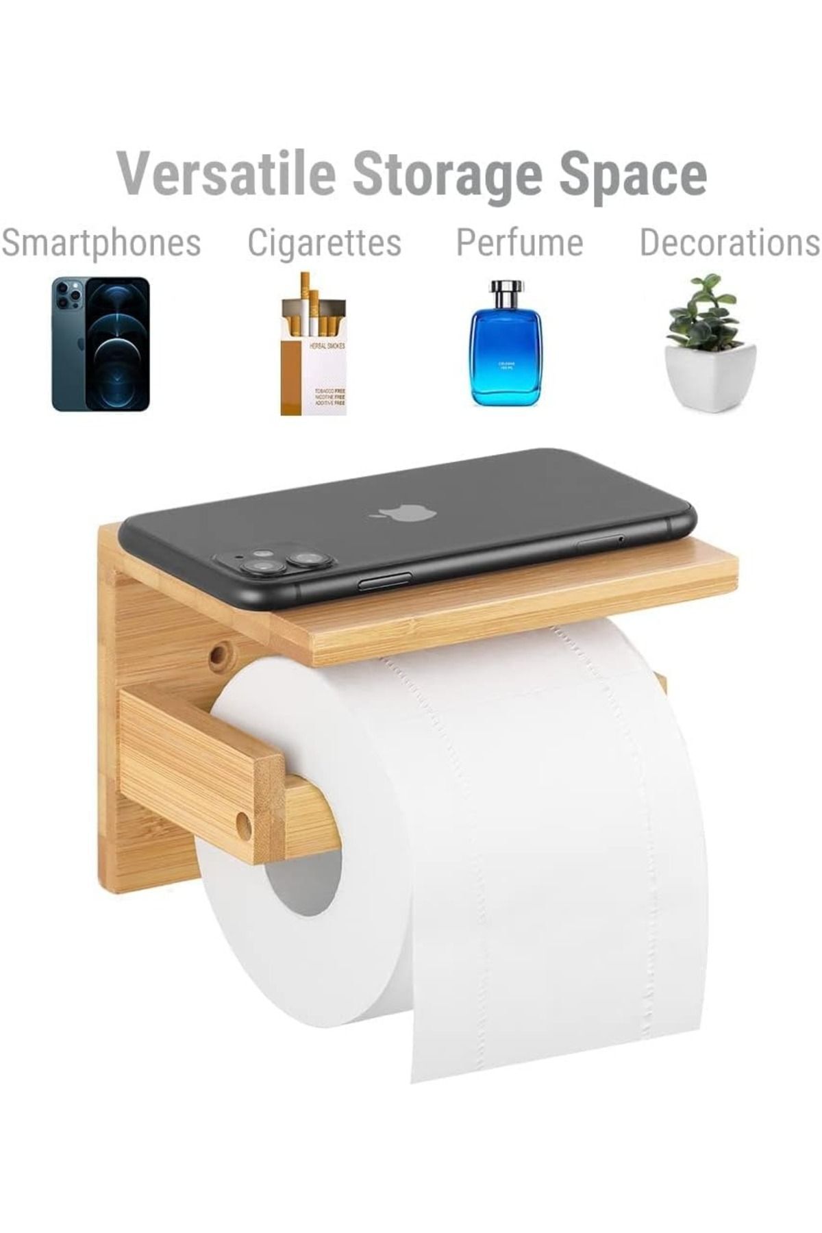 Mien Bambu Tuvalet Kağıdı Asacağı 17X12 CM