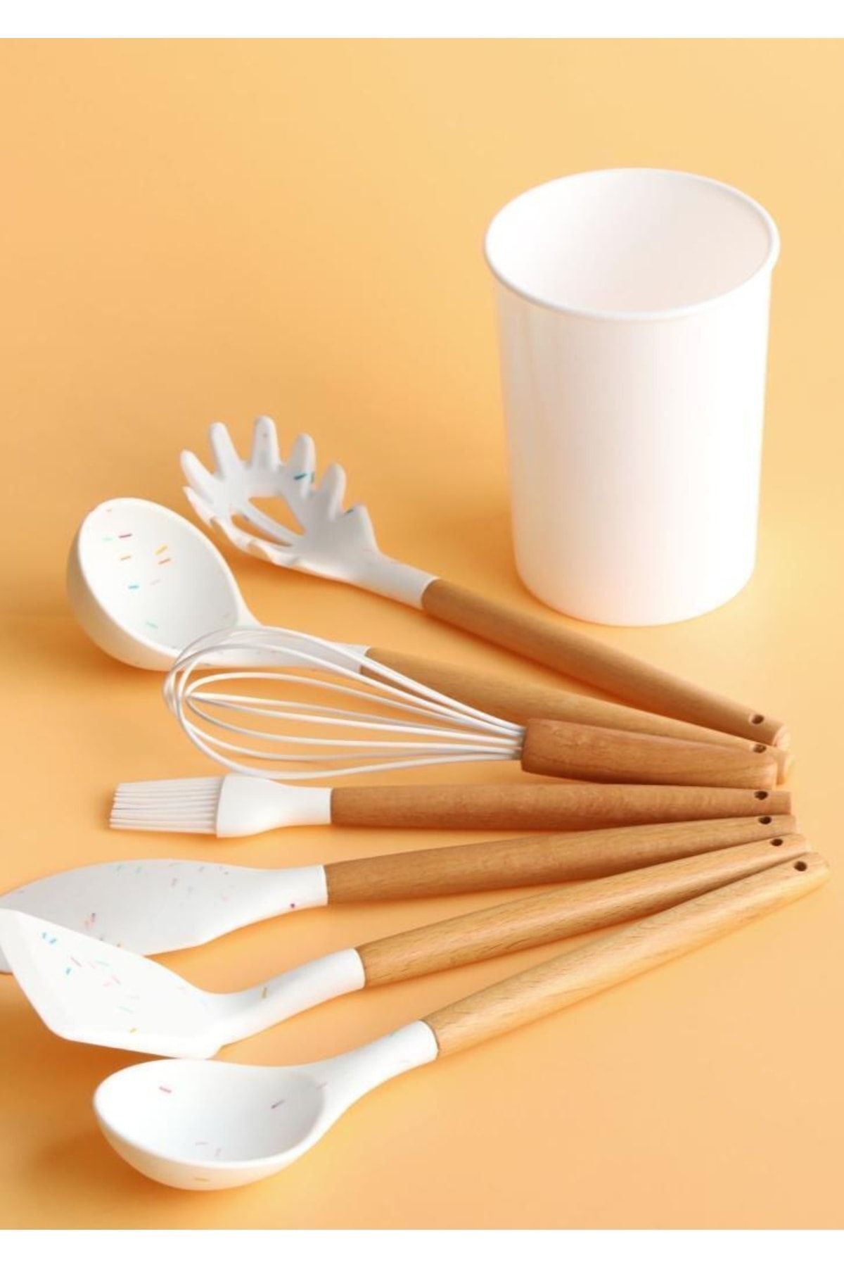 Arow 8 Parça Silikon Standlı Servis Seti