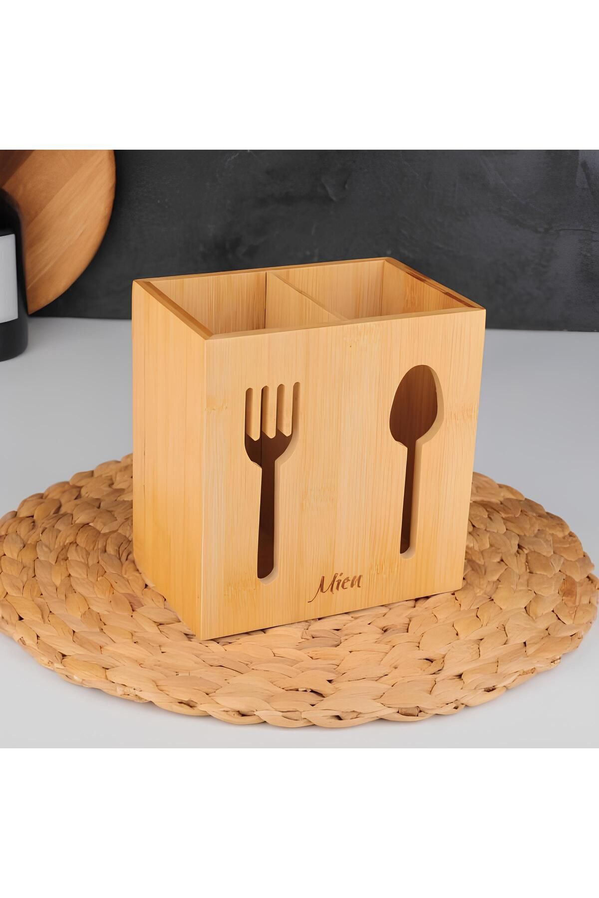 Mien Tezgah Üzeri Bambu Kaşıklık