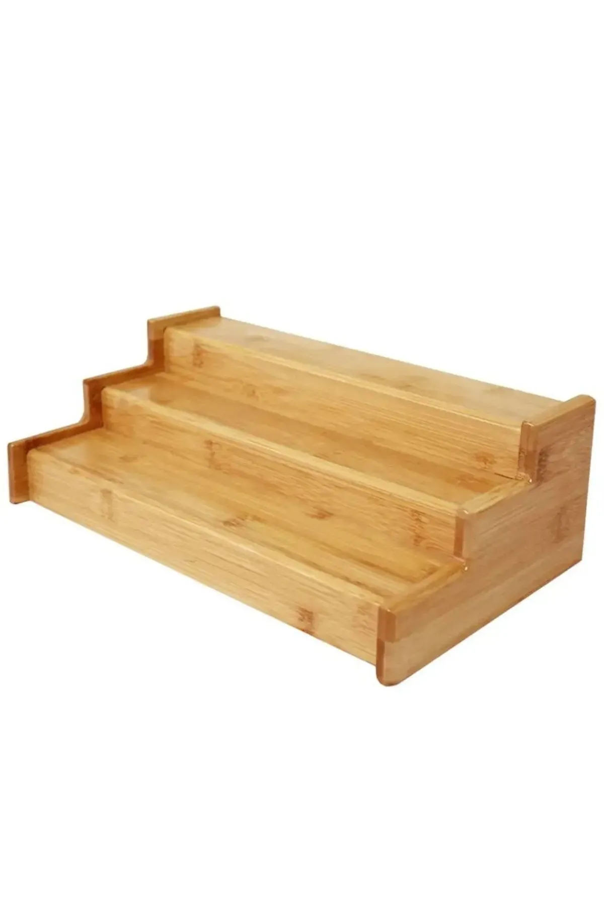 Mien 3 Katlı Bambu Baharat Standı 11,3x7,5x28,5