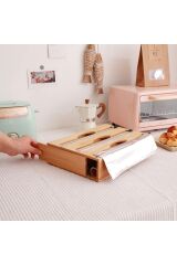 Mien Bambu Streç Ve Folyo Kesici, Bambu Streçlik Ve Folyoluk 3 Bölmeli Kapaklı 23,5 Cm X 33,5 Cm