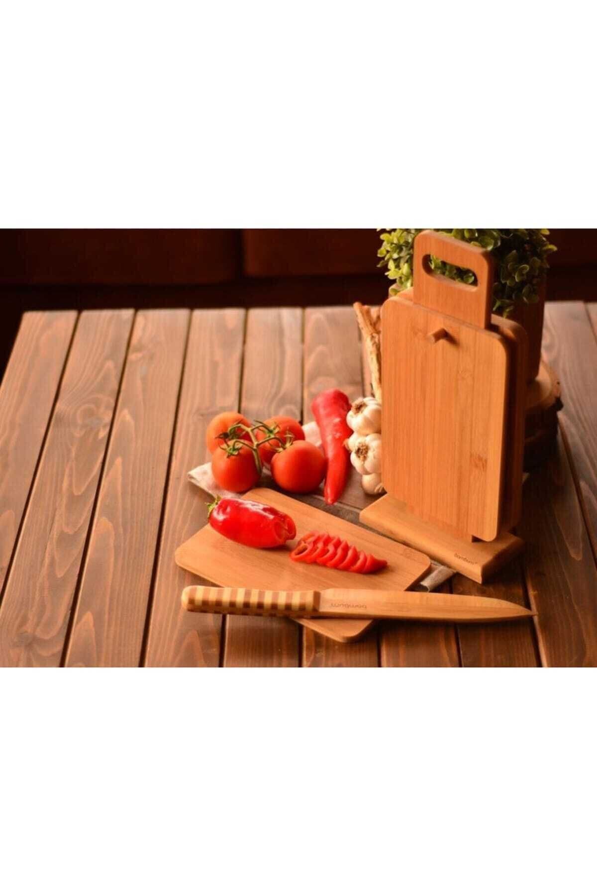 Bambum Askita Askılı Ekmek Kesme Tahtası