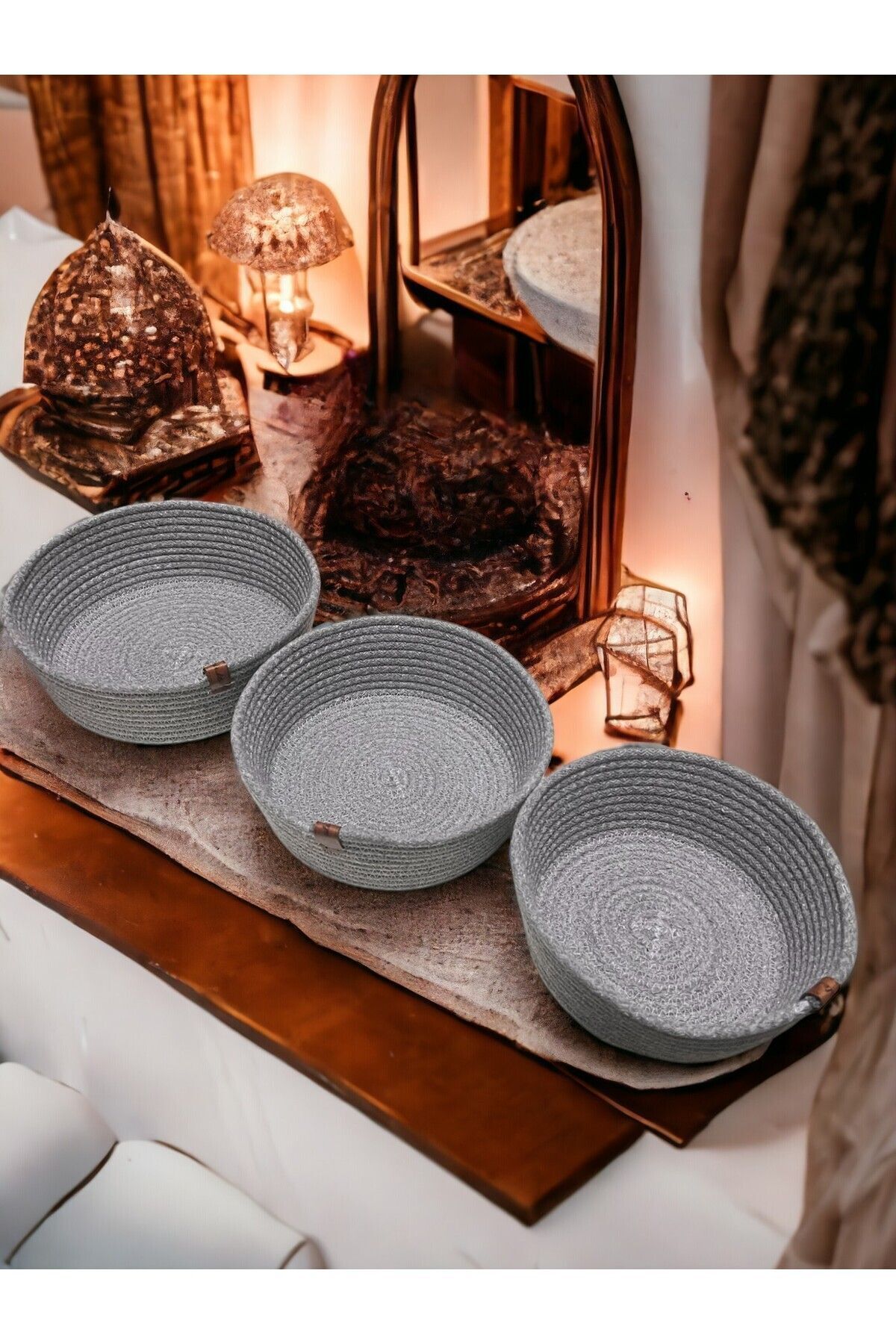 ÖRGÜ SEPET 3 LÜ SET