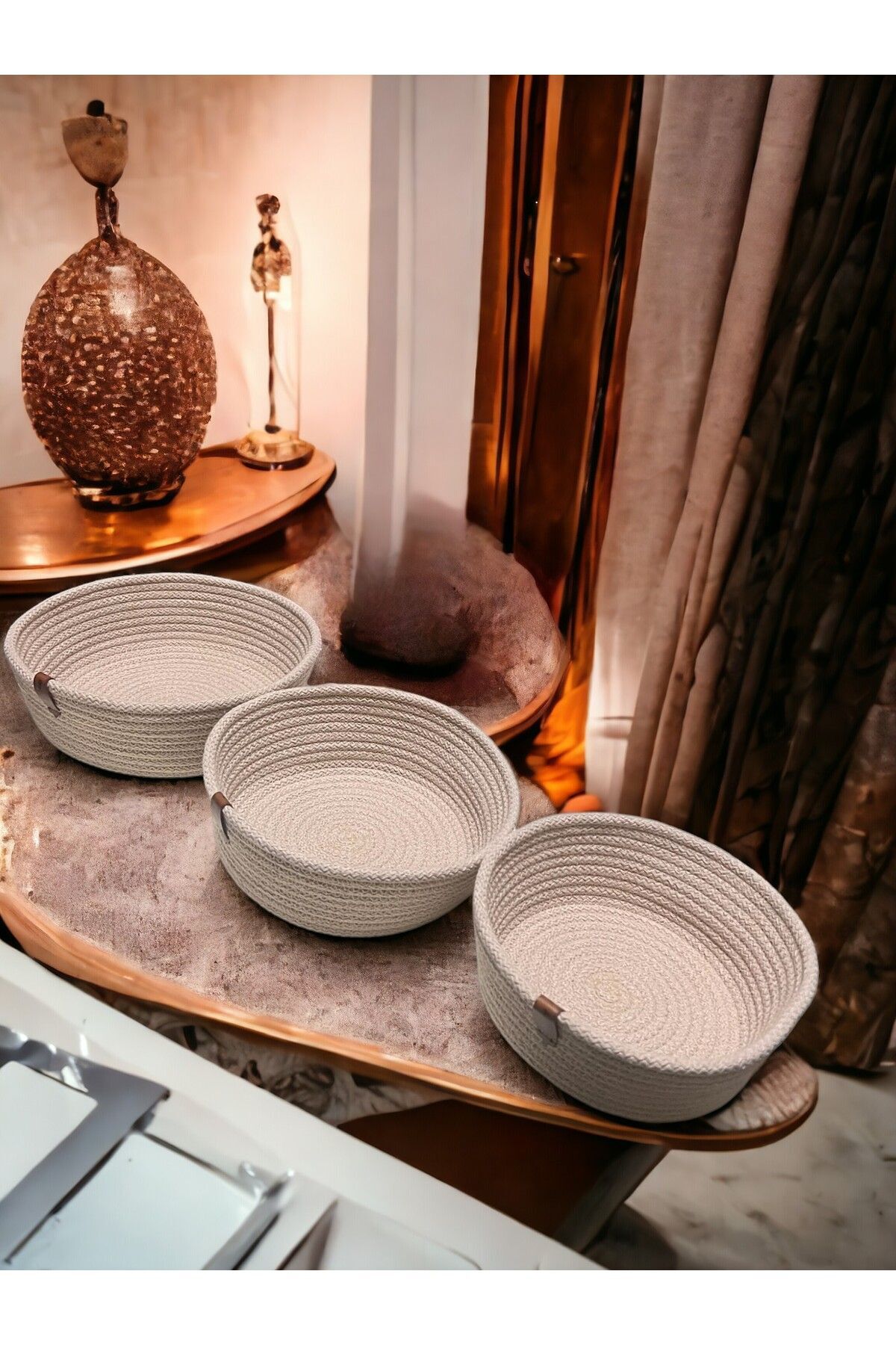 ÖRGÜ SEPET 3 LÜ SET