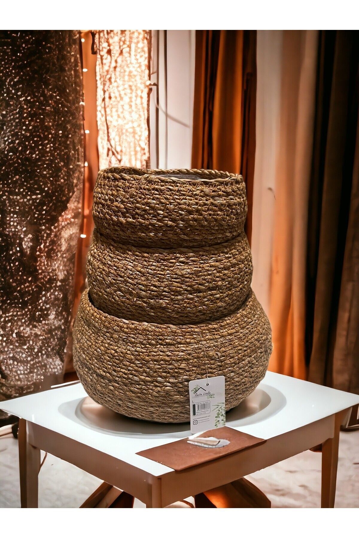 Ekinci Home Tombul Sığ Saksılık 3 Lü Set
