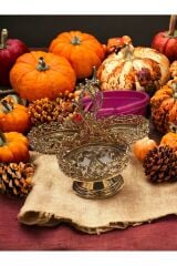 Zeyve Home 3 Bölmeli Gold Sunumluk