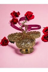 Zeyve Home 3 Bölmeli  Gold Sunumluk