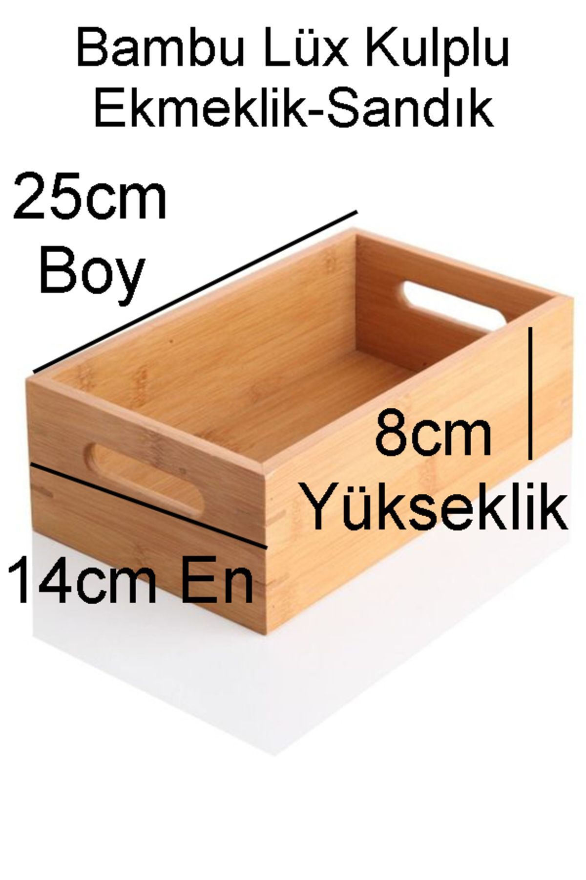 Bambu Lüx Kulplu Ekmeklik/sandık  22 x 12