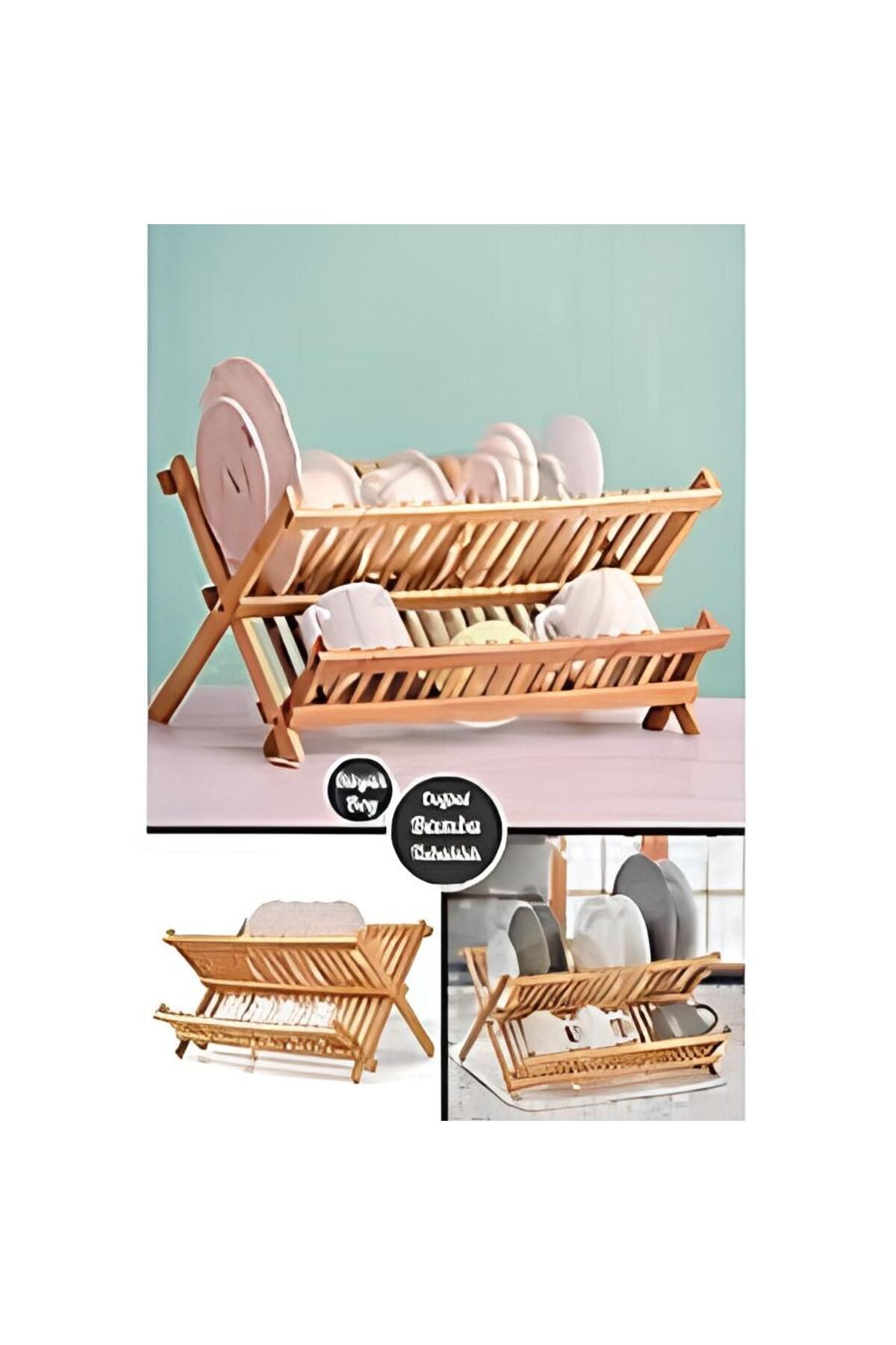 38CM AHŞAP BAMBU BULAŞIK TABAKLIK (81)