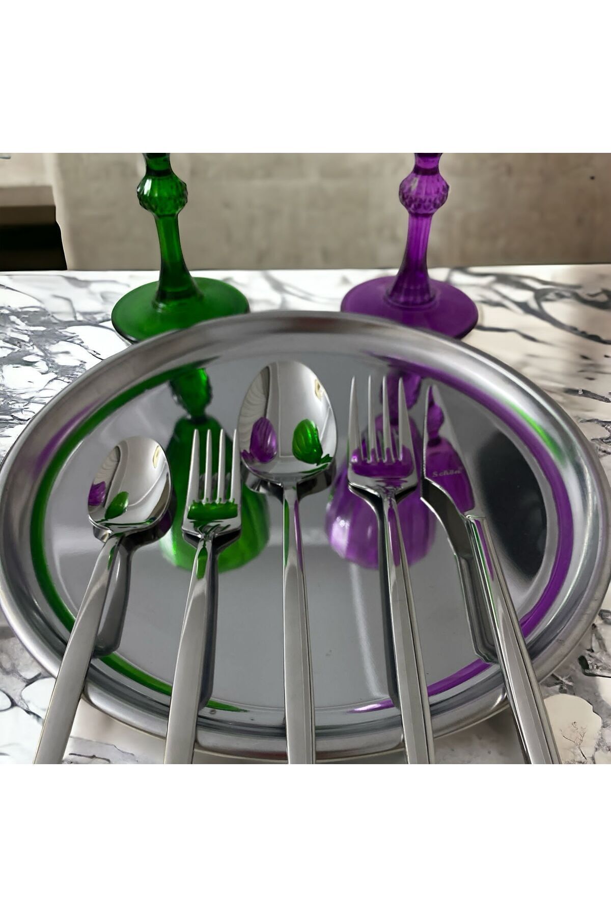 Schön Mutfak 30 PARÇA GÜMÜŞ KAŞIK ÇATAL TAKIMI