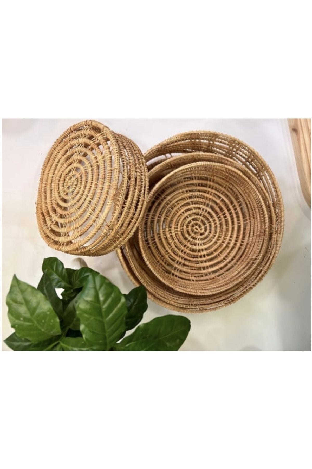 Mien 4 Lü Bambu Örgü Sepet
