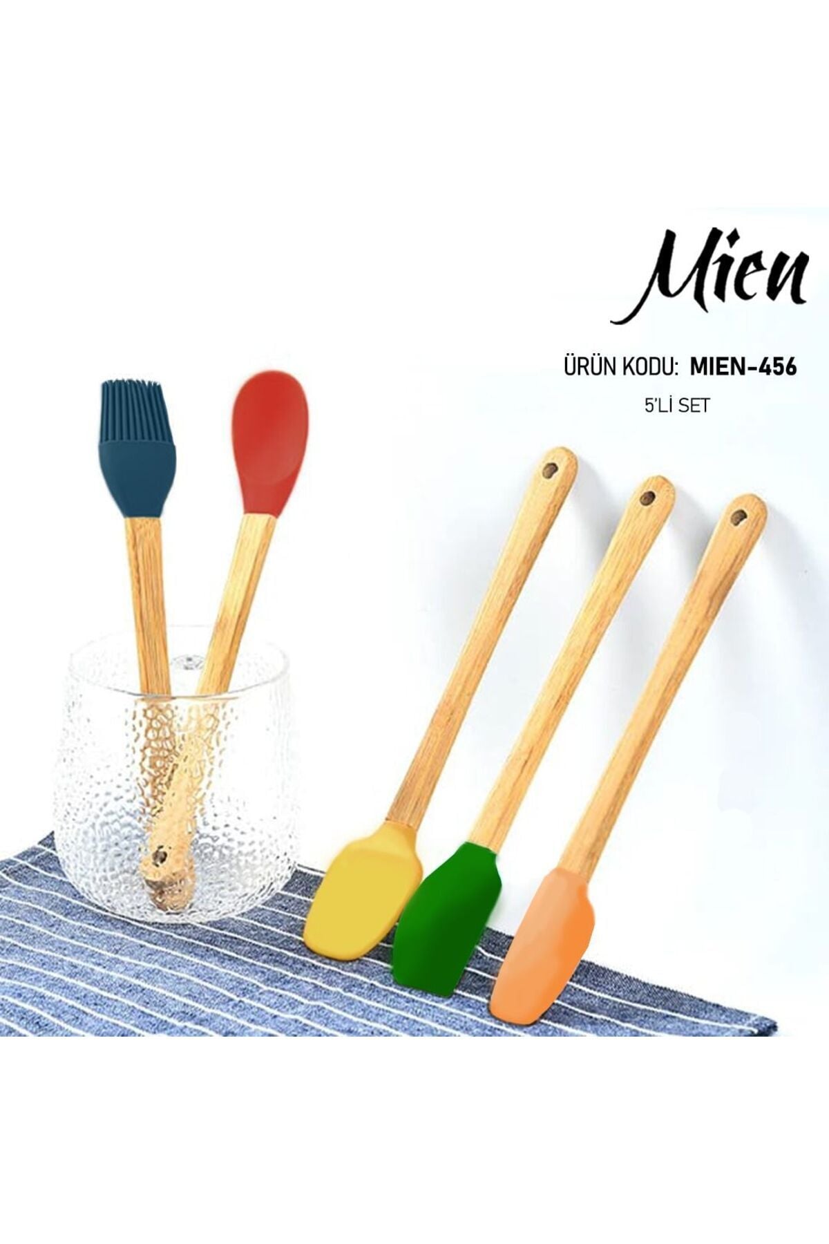 Mien 5li Silikon Spatula Seti