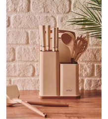 Arow  Venita 12 Parça Standlı Servis Seti - Bej