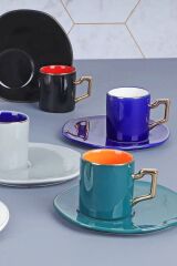 Arow Porselen 12 Parça 6 Kişilik Kahve Fincan Takımı