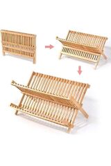 Mien Açılır Katlanır Bambu Tabaklık 47x27 Cm